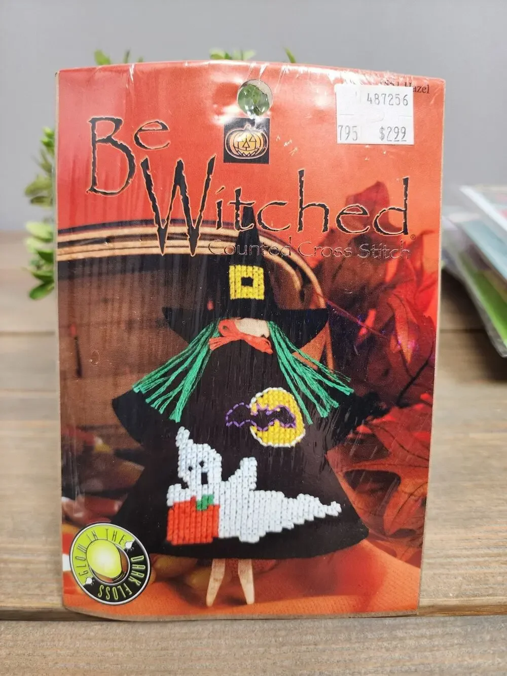 Be Witched Counted Cross Stitch Kit #1551 Hazel. Glow in the Dark Floss